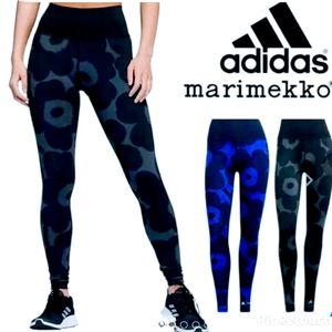Adidas High Waist Recycled Polyester Blend Leggings- Carbon